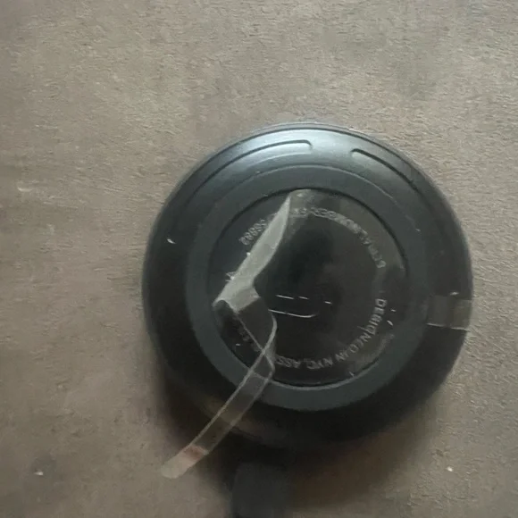 Black Round Container - Picture 1 of 2